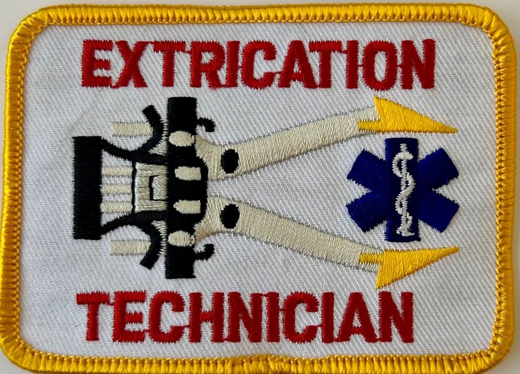 EXTRICATION TECHNICIAN SHOULDER PATCH - SEW ON.